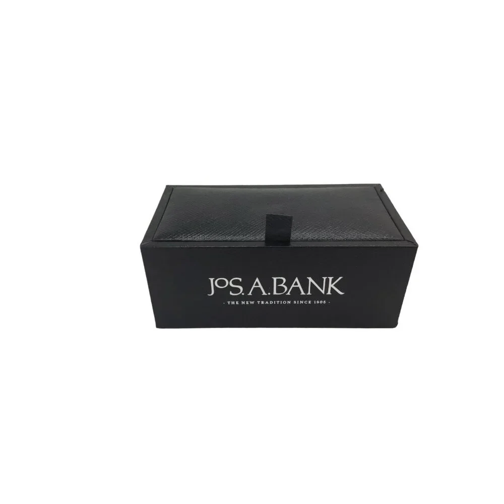 mens new vintage 1990s jos.a.banks  #jo1488807 stainless steel stripe pattern cu